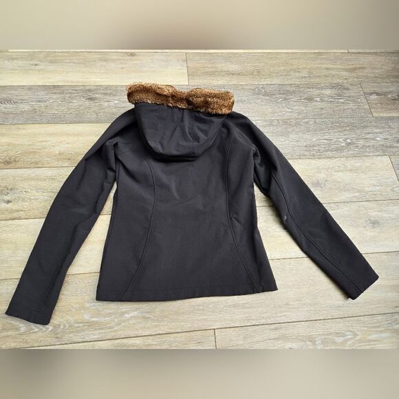 Marmot Furlong Jacket black with brown faux fur winter small - Picture 4 of 10